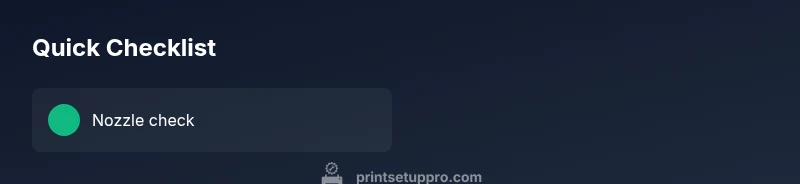 Checklist for Epson print line troubleshooting