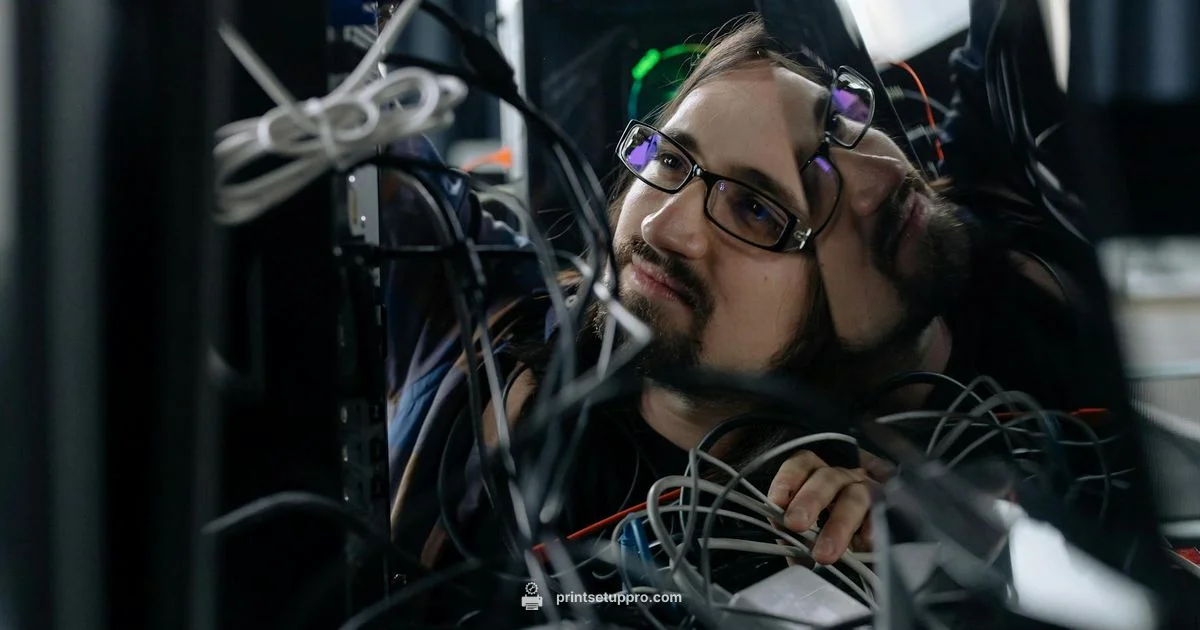 Cable Management in Action - Print Setup Pro