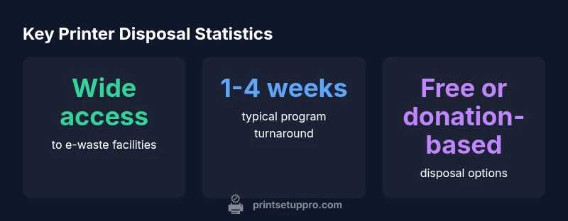 Key statistics on printer disposal and recycling