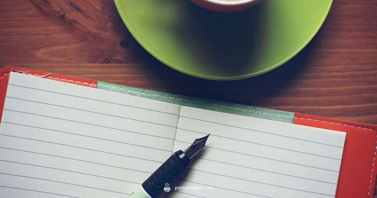 Lined Paper Printing - Print Setup Pro