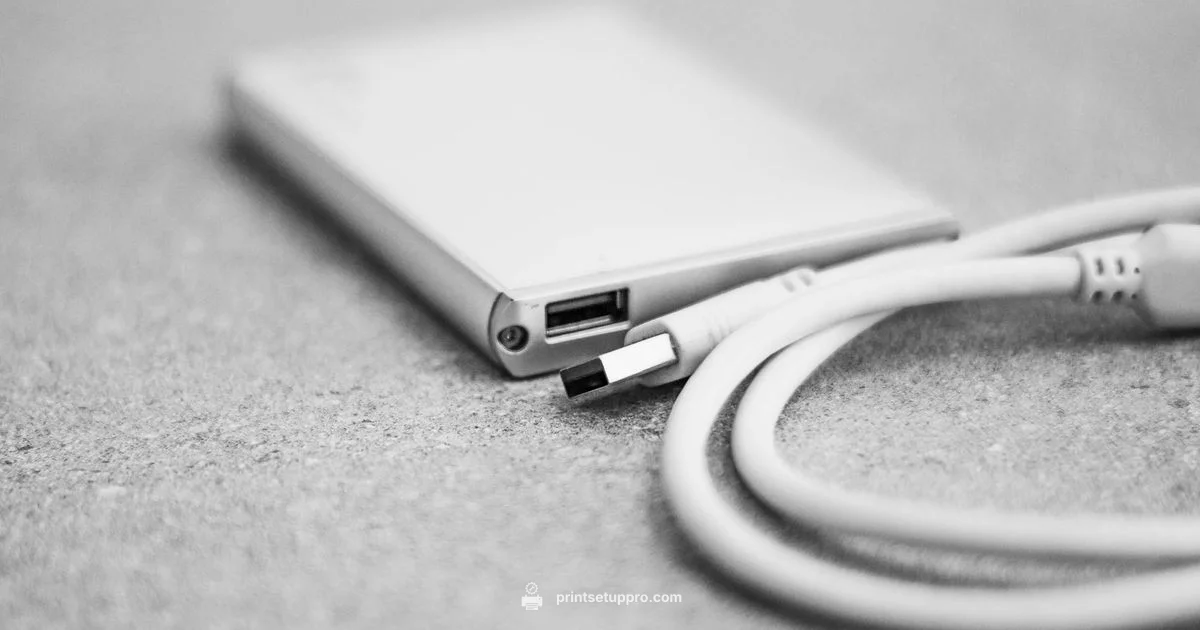 HP USB Cable Guide - Print Setup Pro