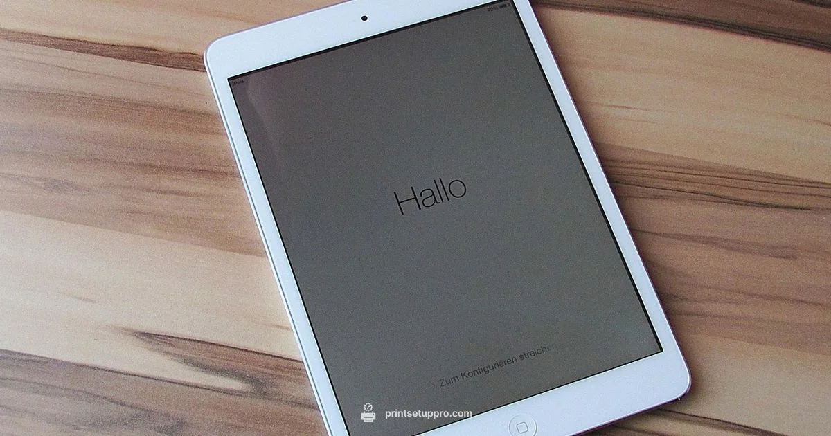 Print from iPad - Print Setup Pro