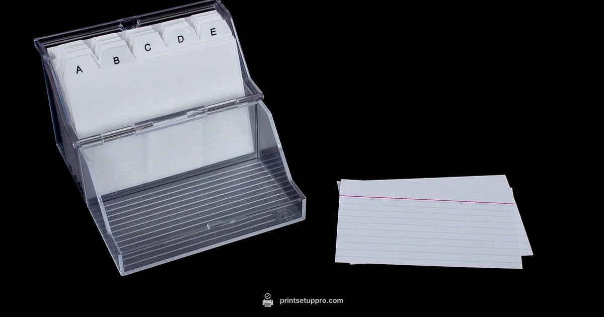 Index Card Printing Essentials - Print Setup Pro