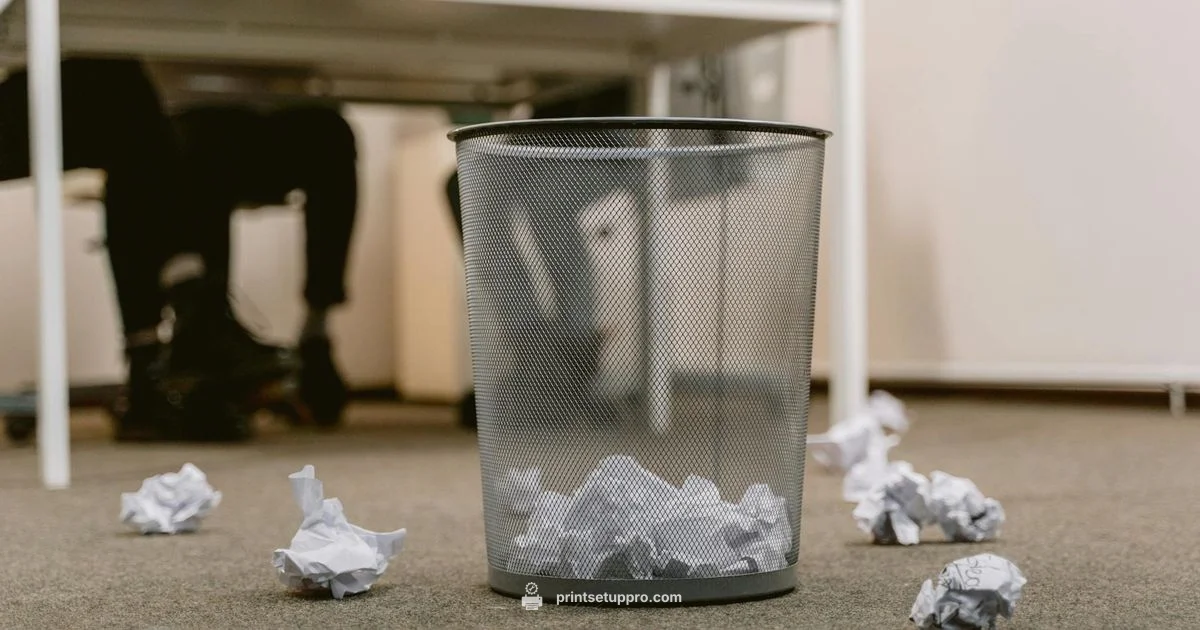 Printer disposal staples - Print Setup Pro