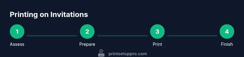 Process diagram for printing on invitations