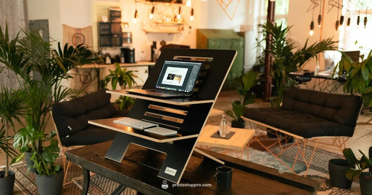 Printer Stand with Storage - Print Setup Pro