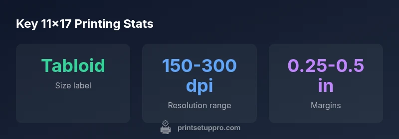 Infographic showing 11x17 printing statistics