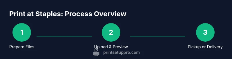 Process flow for printing at Staples