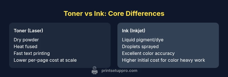 Comparison of toner and ink printing technologies